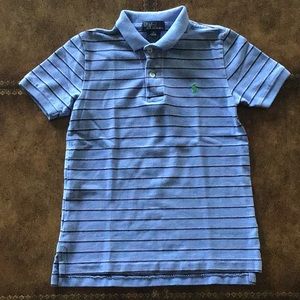 Ralph Lauren Short Sleeve Striped Boys Polo Size 7